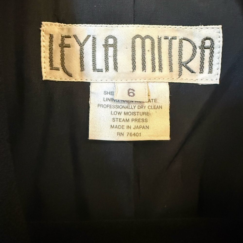 Vintage Leyla Mitra Wool Blazer Made in Japan Double Breasted Jacket - Picture 4 of 6